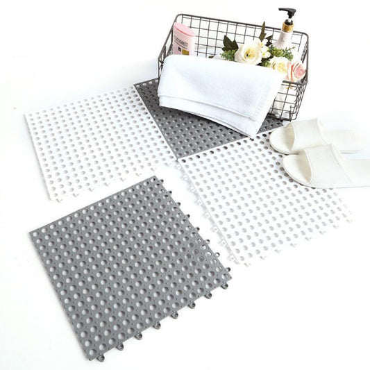 Bathroom Mat with Drain Holes | Non Slip and Rubber