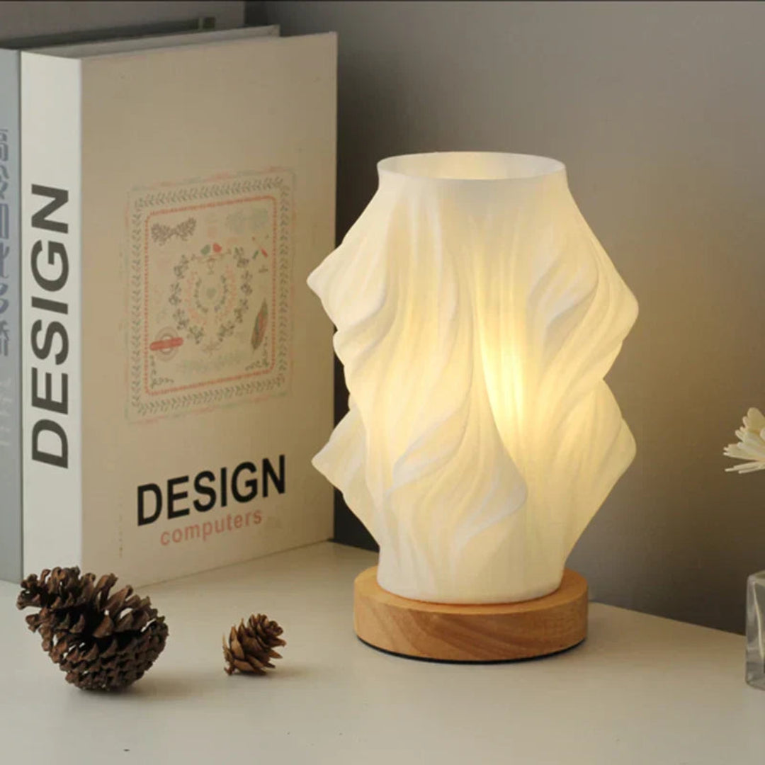 Bed Side Lamp | Swirl Design and LED Lightning